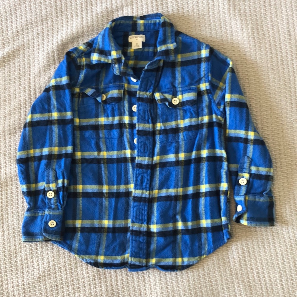 J Crew Factory Boys Flannel Shirt (3T)